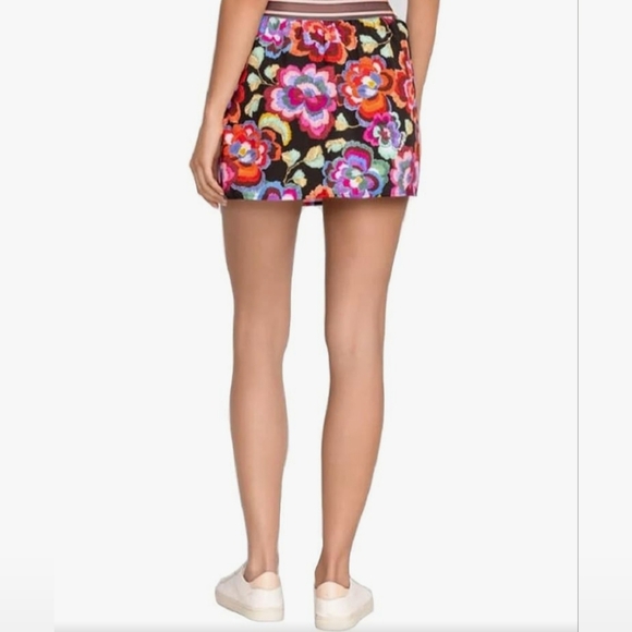 Johnny Was Calanthe Tennis Skirt Floral Multicolor Built In Shorts size XS - Picture 5 of 9